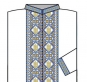 БК-008 Схема вишивки чоловічої сорочки 2