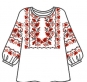 БК-157 Схема вишивки жіночої сорочки"
