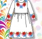 Дитяча сорочка (плаття) 019 (біла)