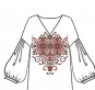 ФК-161 фрагмент для вишивки жіночої сорочки