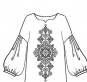 ФК-162 фрагмент для вишивки жіночої сорочки