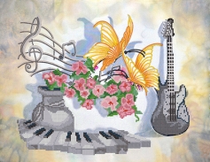 Картинка під бісер РКП-2-002 "Музичний натюрморт"