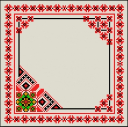 Серветка-03с габардин-льон (23*23)"
